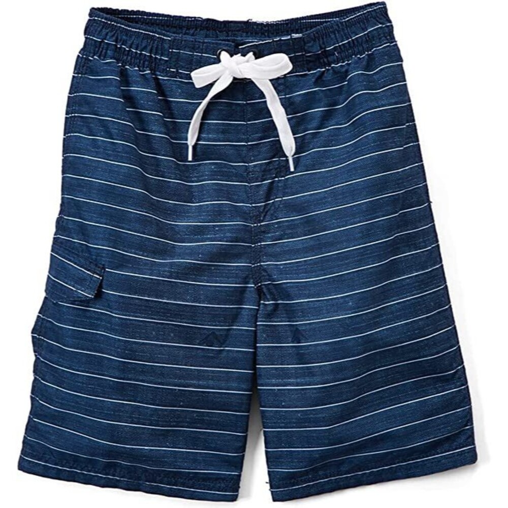 Kanu Surf boys Line Up Quick Dry Upf 50+ Beach Swim Trunks, Line Up Navy, 10-12
